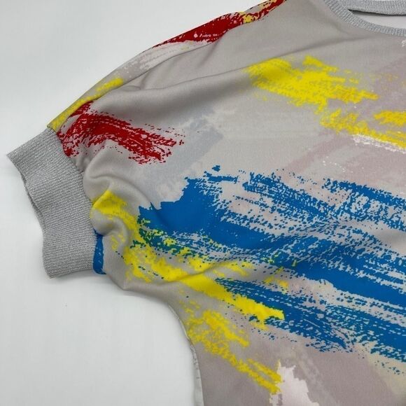 Catherine Malandrino Top For Women Joey Blouse Top Sz L Off Shoulder MultiColor - Picture 2 of 6